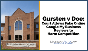 Gursten诉Doe:法院允许假在线Google我商业评评比